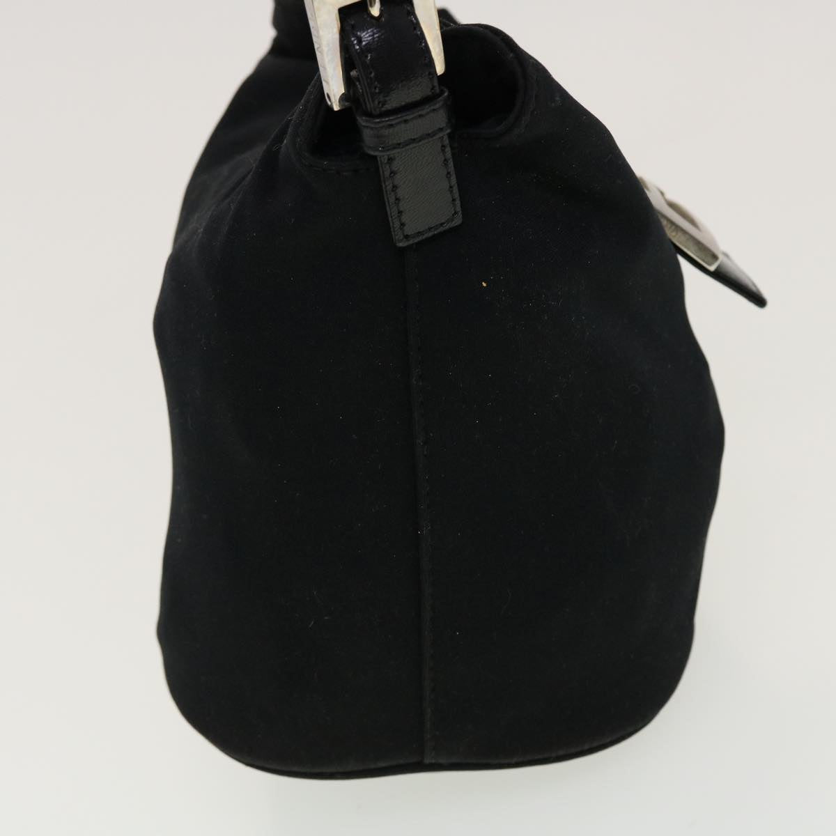 PRADA Mamma Baguette Shoulder Bag Nylon Black 2321.26765.009 Auth bs5466