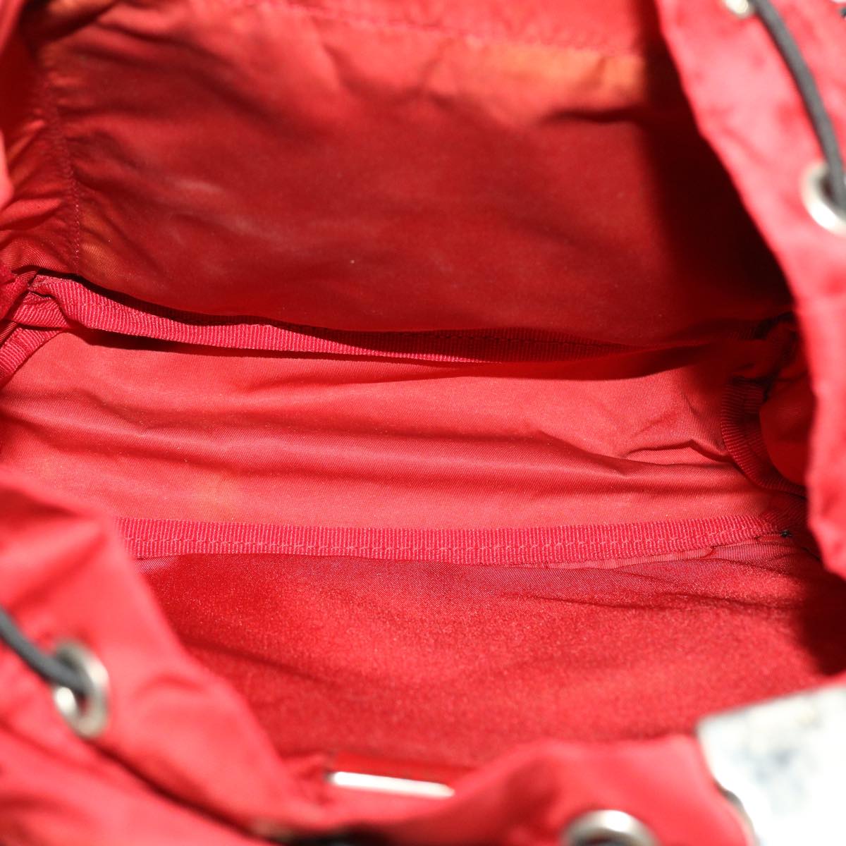 PRADA Backpack Nylon Red Auth bs5480