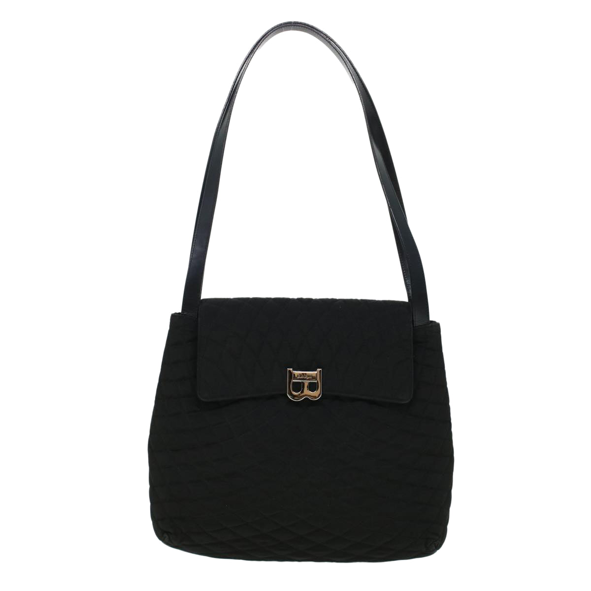 BALLY Shoulder Bag Nylon Black Auth bs5483