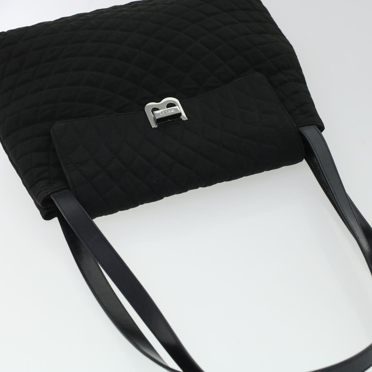 BALLY Shoulder Bag Nylon Black Auth bs5483