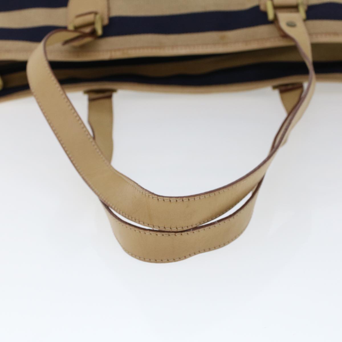 BALLY Tote Bag Canvas Beige Auth bs5502