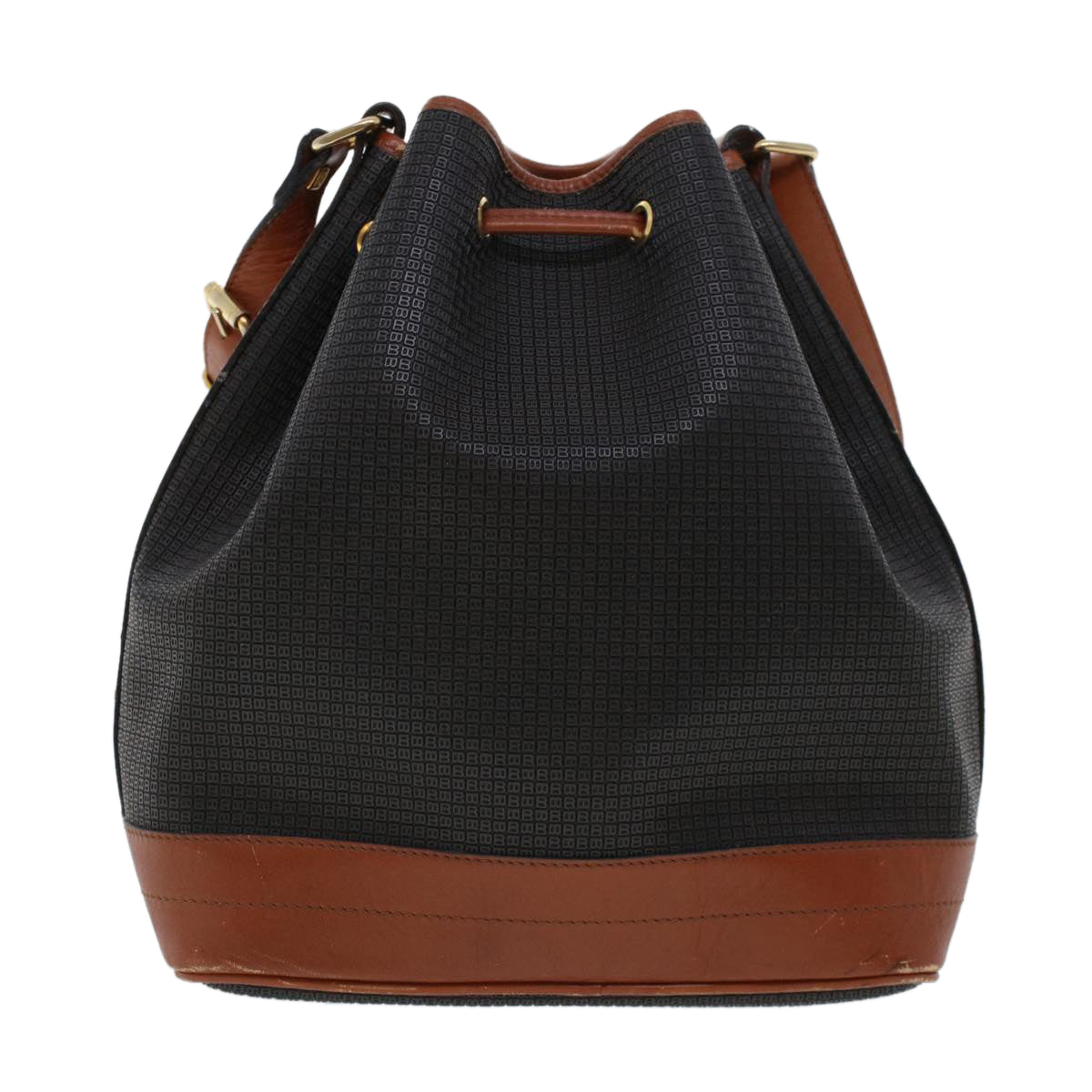 BALLY Shoulder Bag PVC Leather Black Auth bs5503 - 0