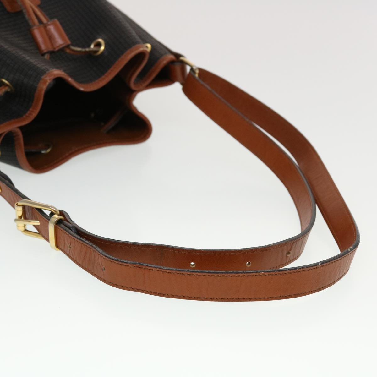 BALLY Shoulder Bag PVC Leather Black Auth bs5503