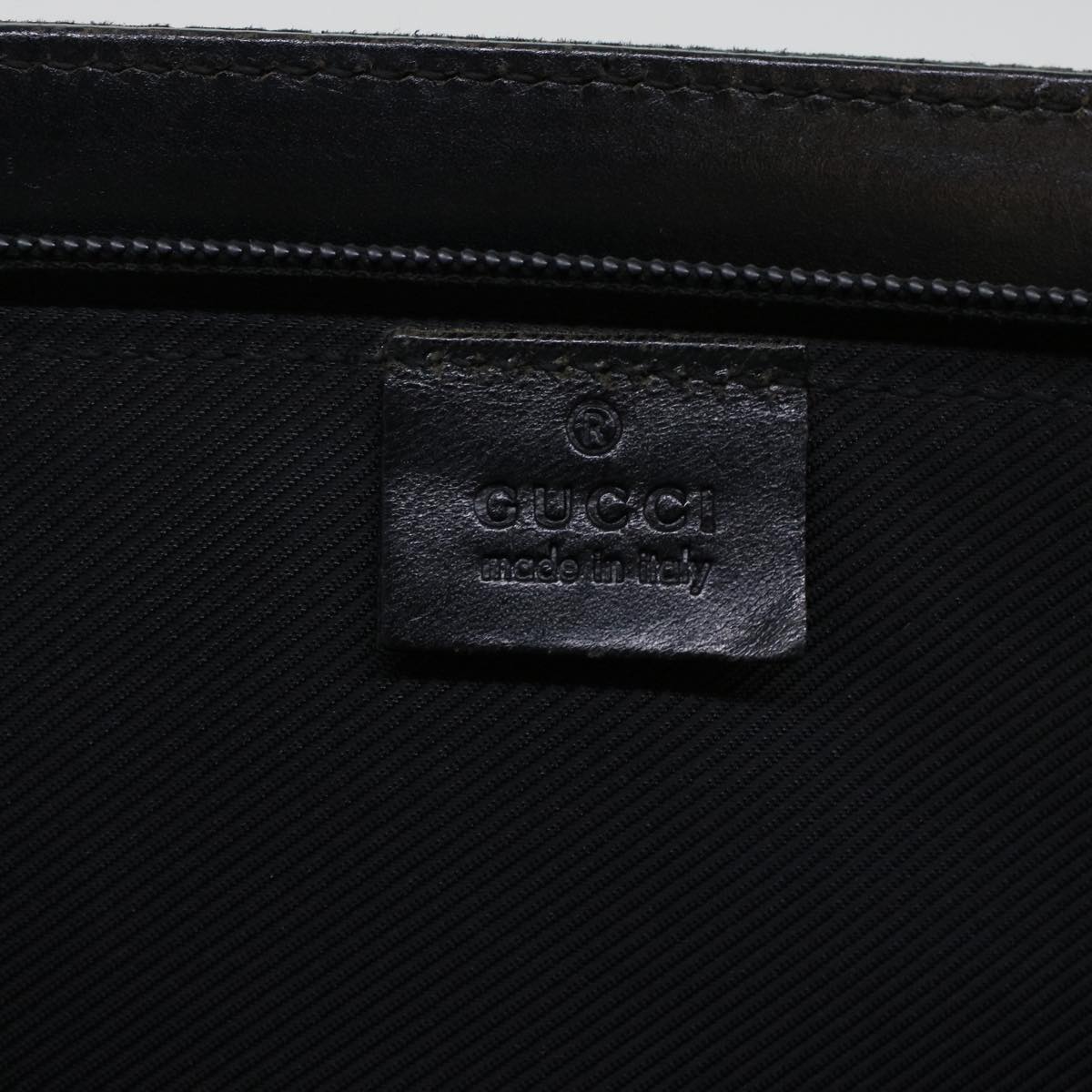 GUCCI GG Canvas Business Bag Black 0153708 Auth bs5512