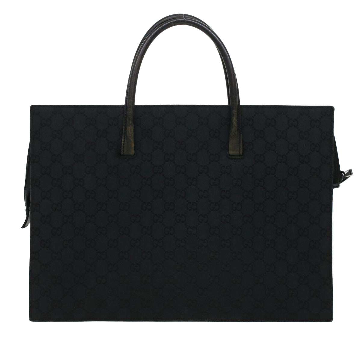 GUCCI GG Canvas Business Bag Black 0153708 Auth bs5512