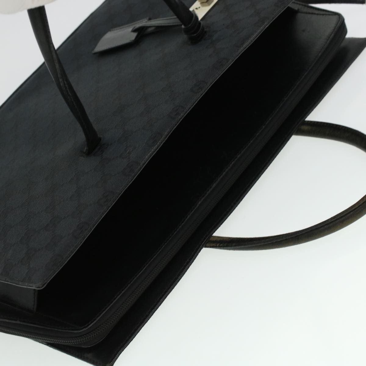 GUCCI GG Canvas Business Bag Black 0153708 Auth bs5512