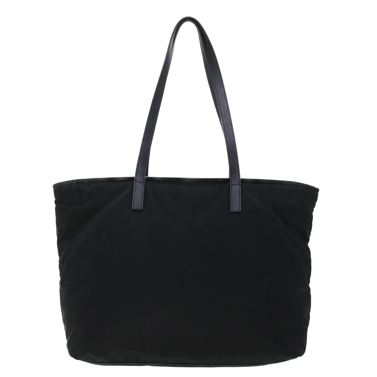 PRADA Tote Bag Nylon Leather Black Auth bs5533 - 0