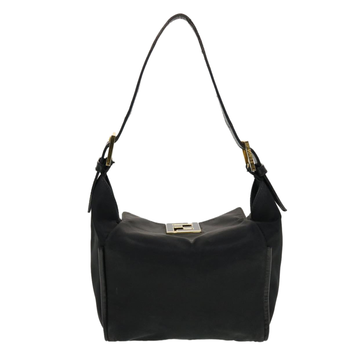 PRADA Shoulder Bag Nylon Black Auth bs5590