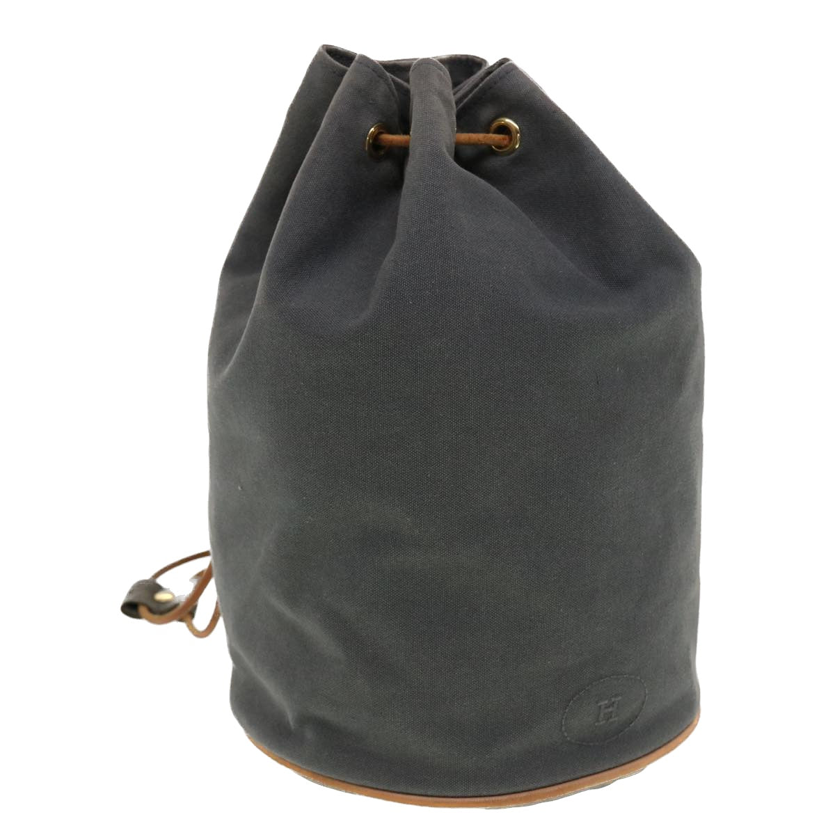HERMES POSITION MIMILL Backpack Canvas Gray Auth bs5605