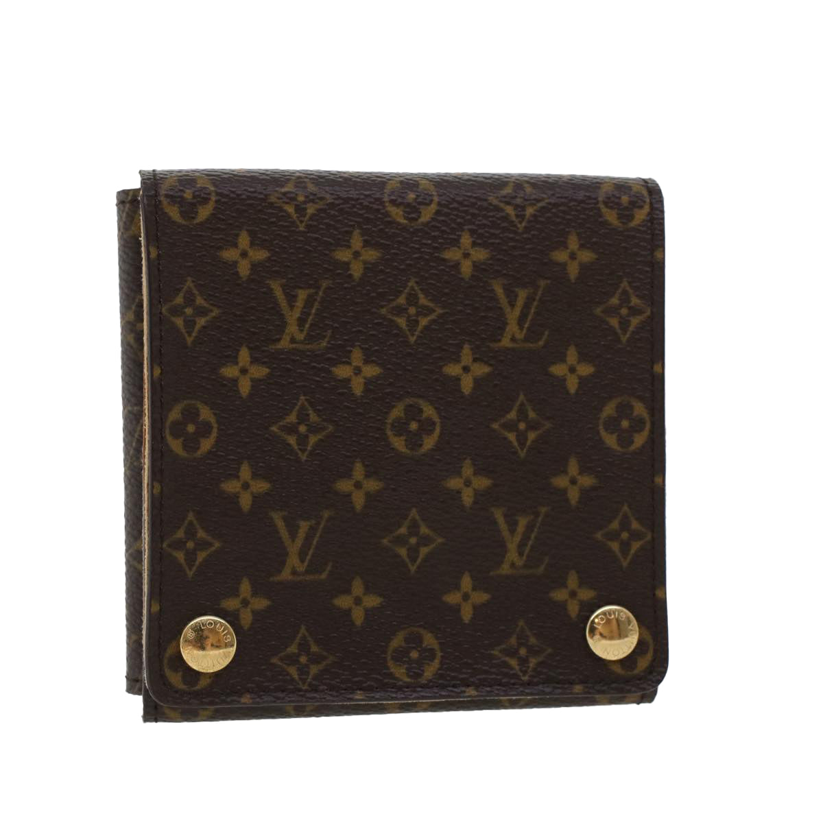 LOUIS VUITTON Monogram Jewelry Case Accessory Case LV Auth bs5615