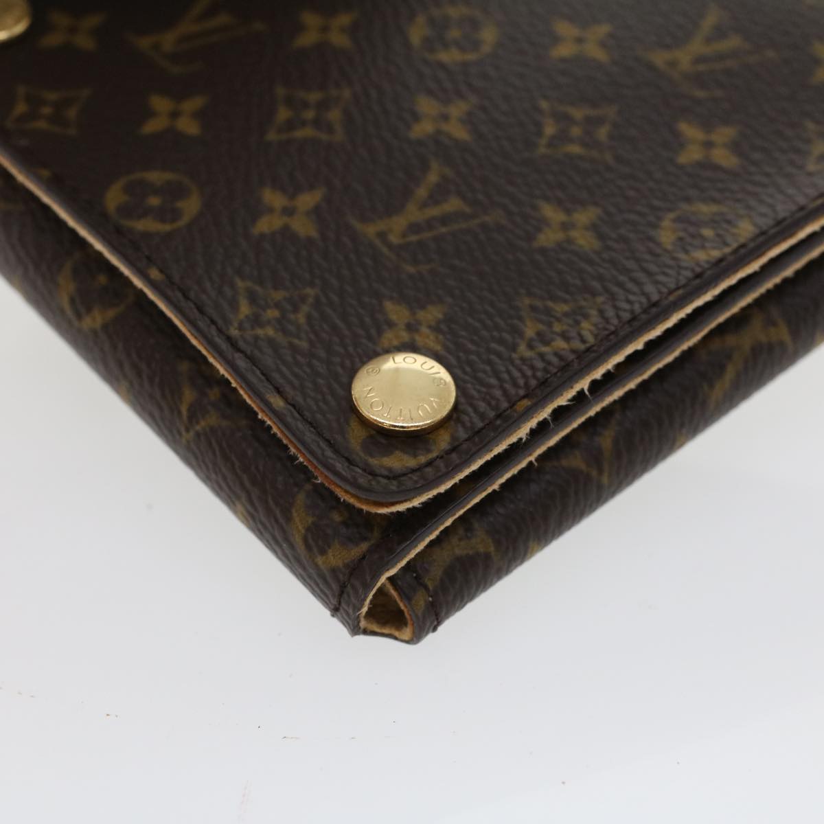 LOUIS VUITTON Monogram Jewelry Case Accessory Case LV Auth bs5615