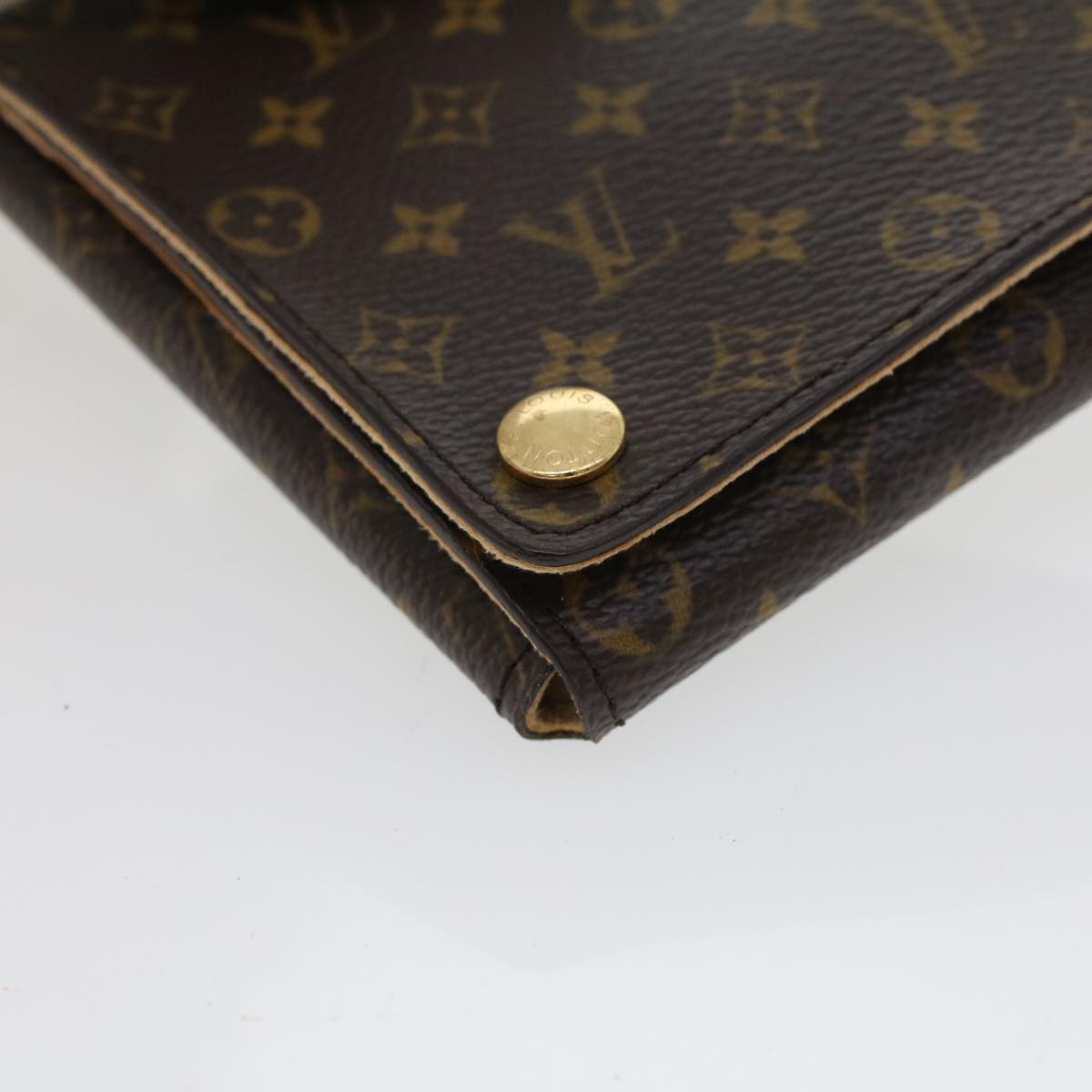 LOUIS VUITTON Monogram Jewelry Case Accessory Case LV Auth bs5615