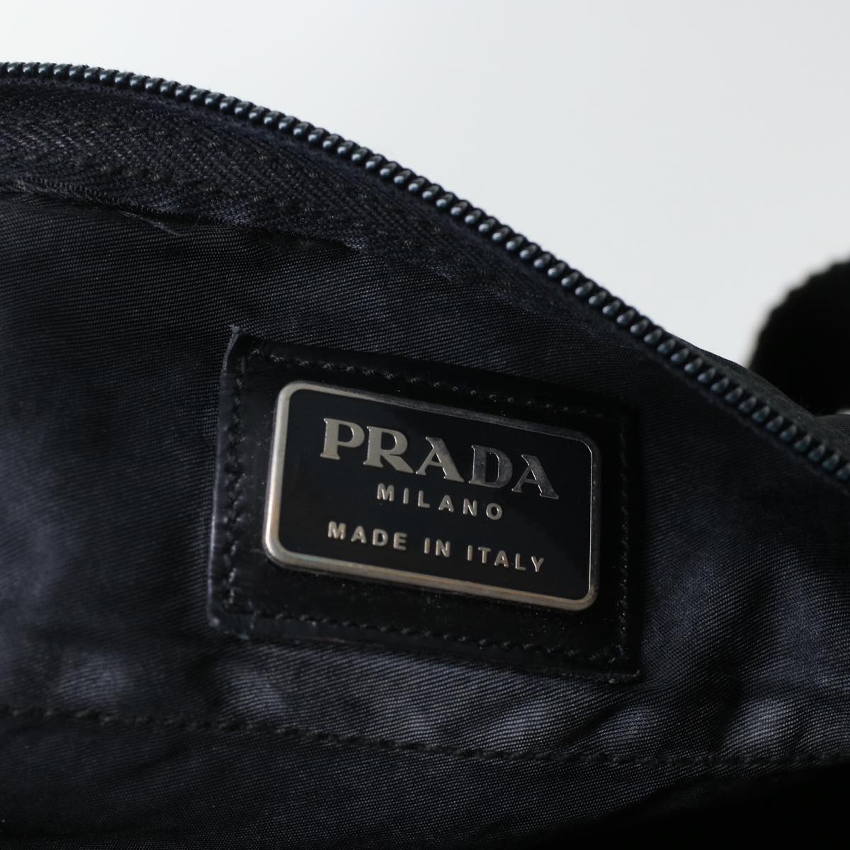 PRADA Boston Bag Nylon 2way Black Auth bs5629