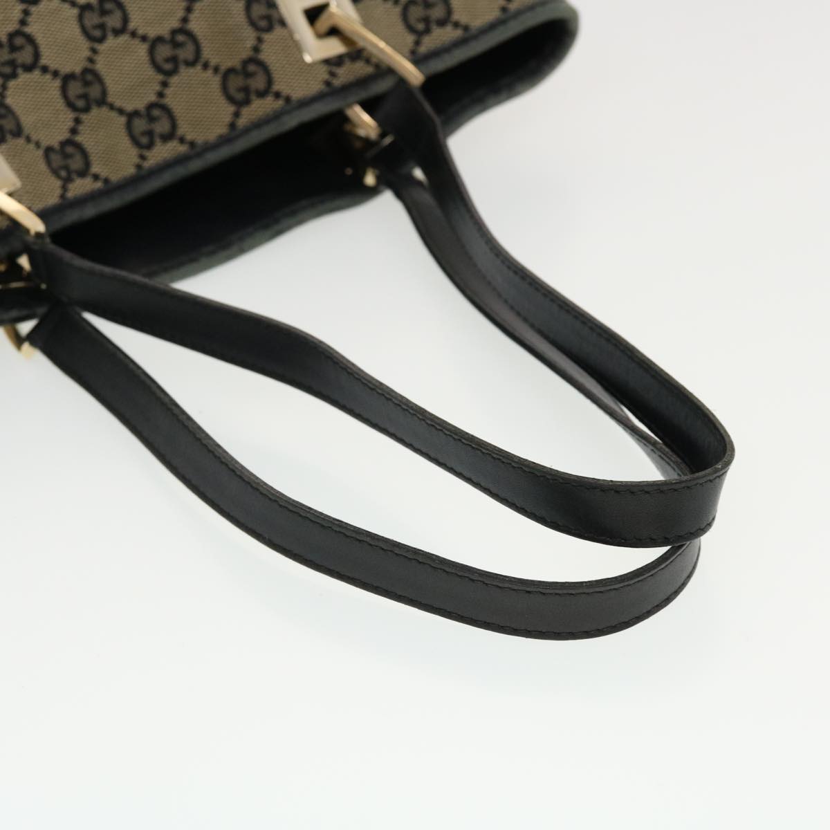 GUCCI GG Canvas Tote Bag Beige Auth bs5659