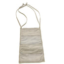 CHANEL Wall Hanging Pouch Suede Gray CC Auth bs5681-13