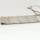 CHANEL Wall Hanging Pouch Suede Gray CC Auth bs5681-4