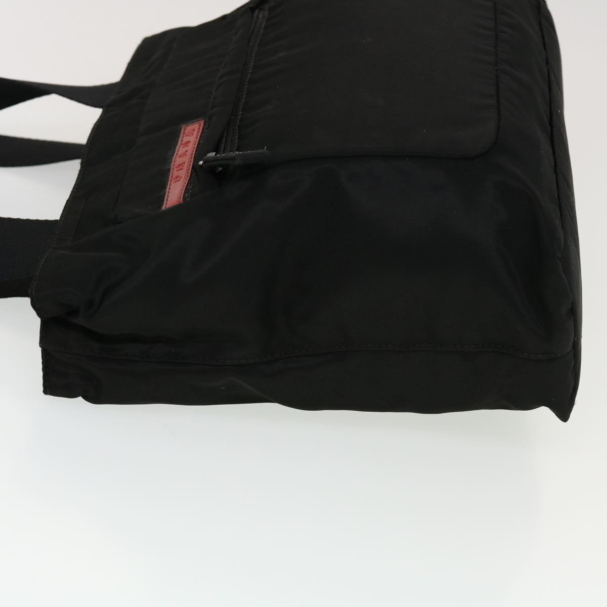 PRADA Hand Bag Nylon Black Auth bs5697