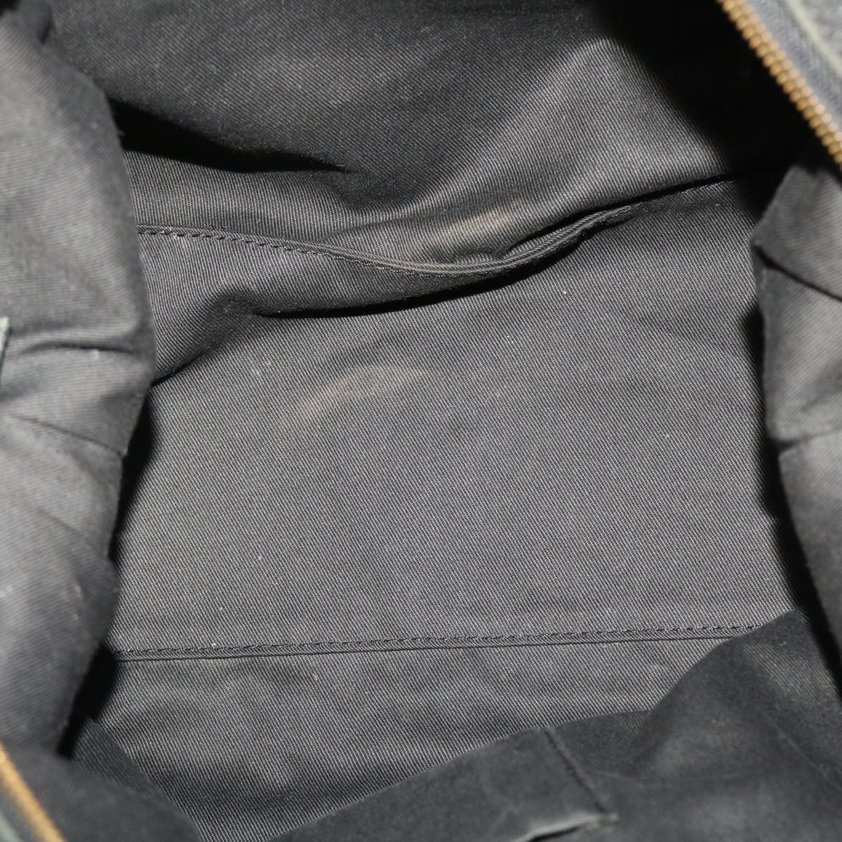 SAINT LAURENT Shoulder Bag Leather Black Auth bs5714