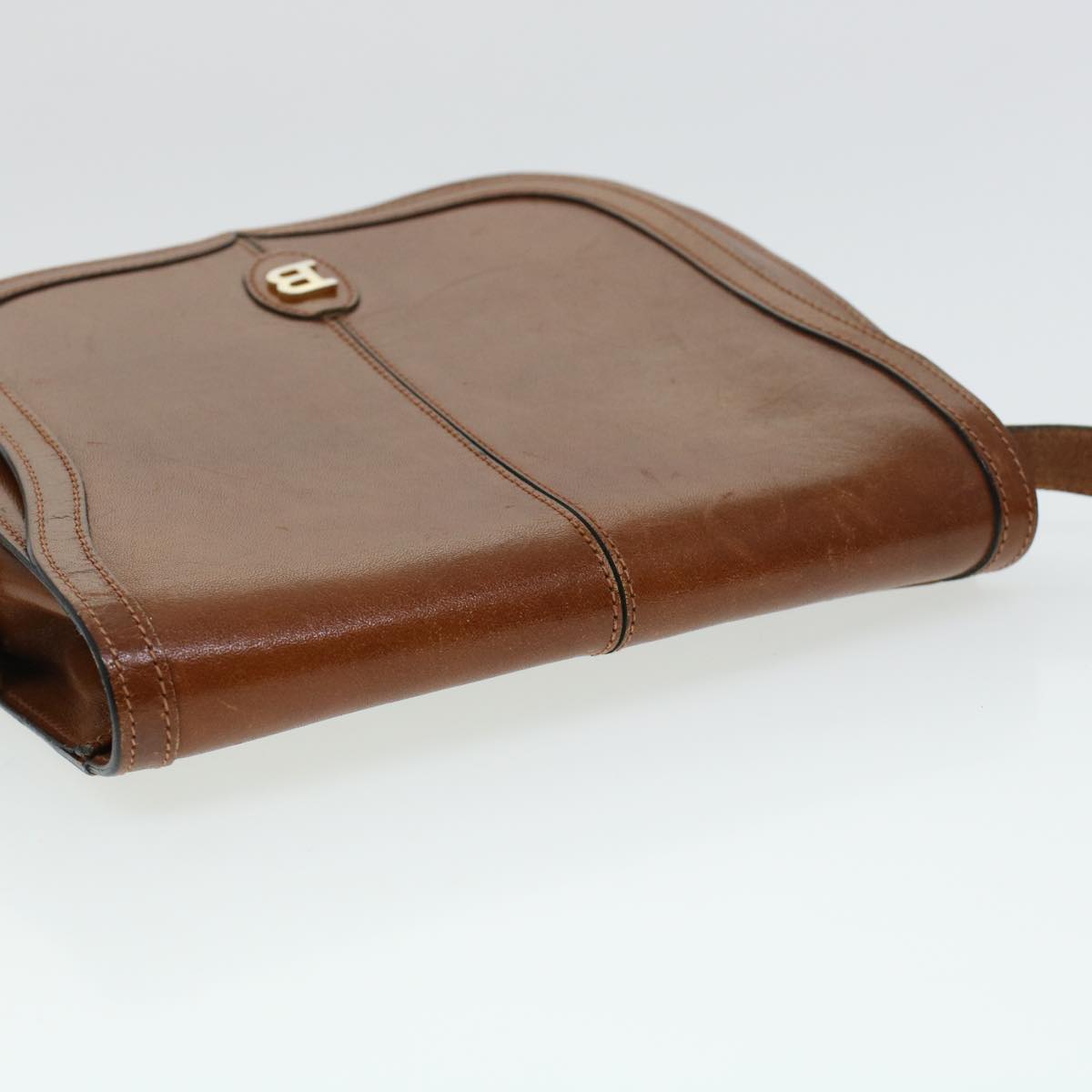 BALLY Shoulder Bag Leather 2Set Black Brown Auth bs5758