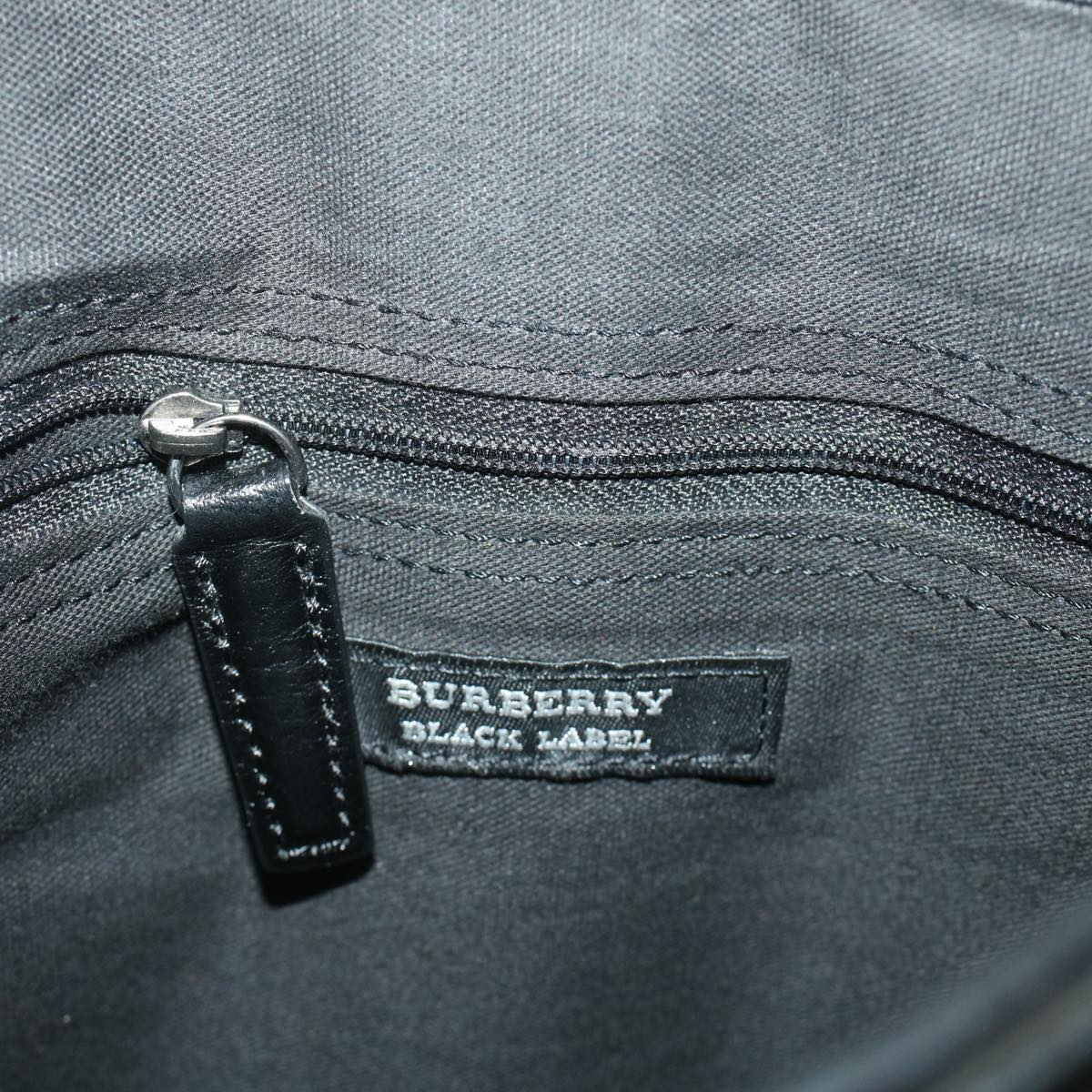 BURBERRY Shoulder Bag Nylon Black Auth bs5764