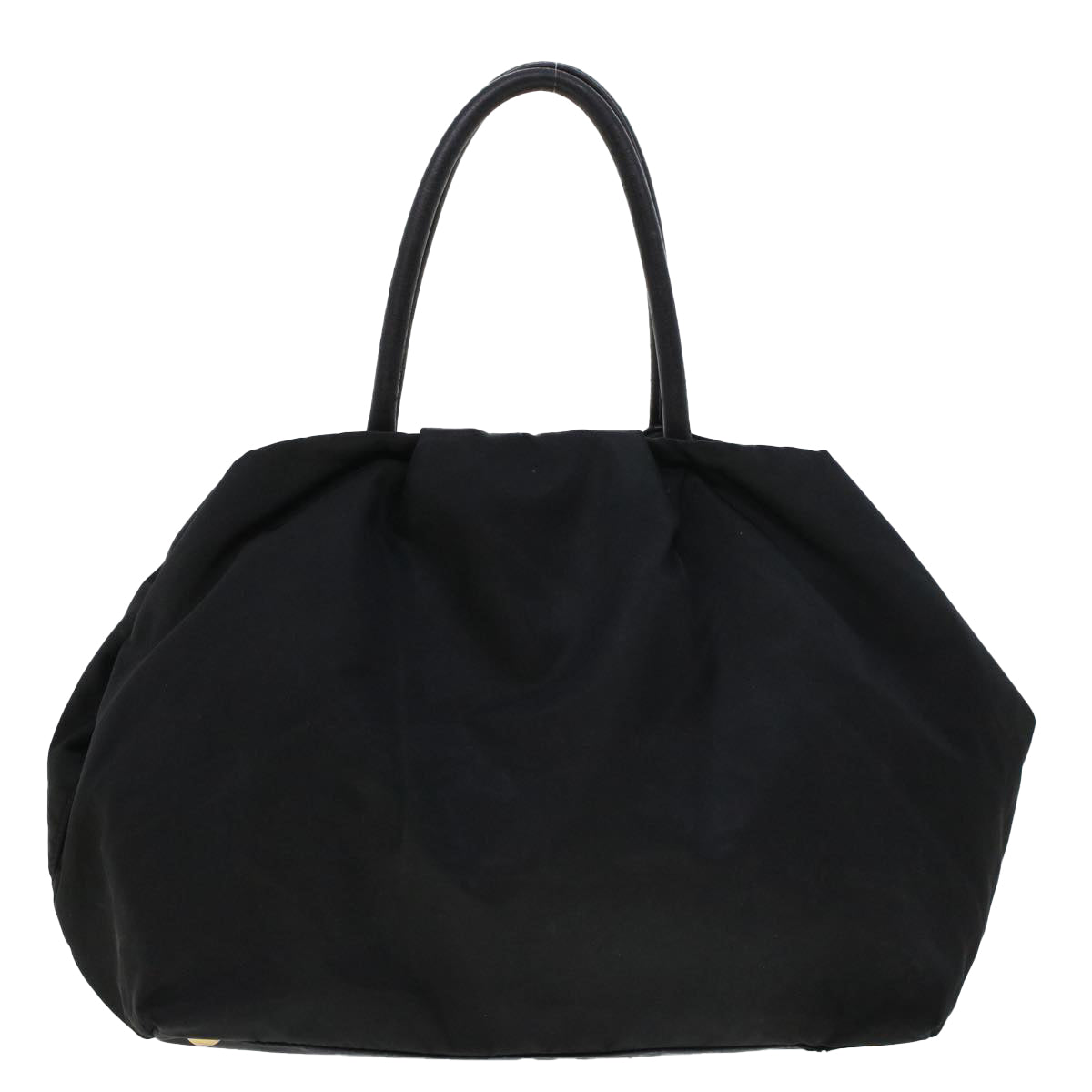 PRADA Ribbon Hand Bag Nylon Black Auth bs5773 - 0