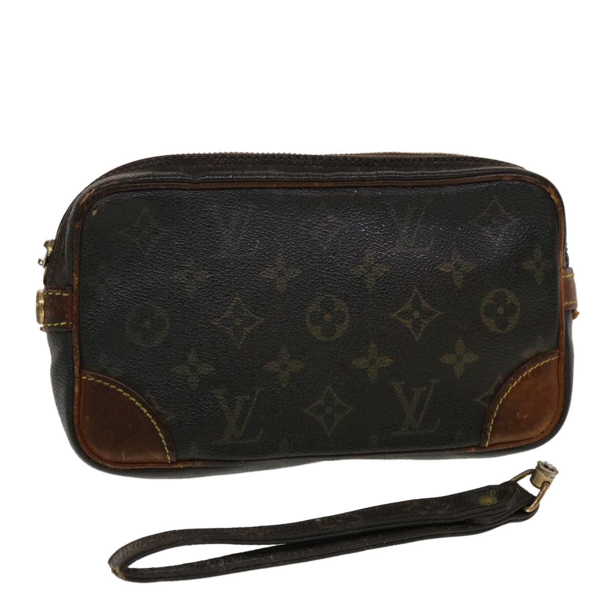 LOUIS VUITTON Monogram Marly Dragonne PM Clutch Bag M51827 LV Auth bs5793