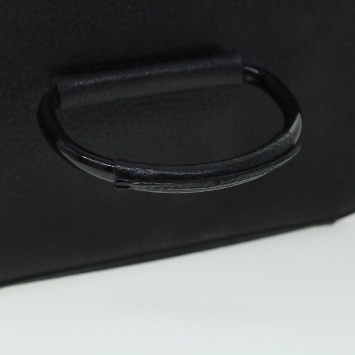 GUCCI Vanity Cosmetic Pouch Leather Black 039.1705.0710 Auth bs5804