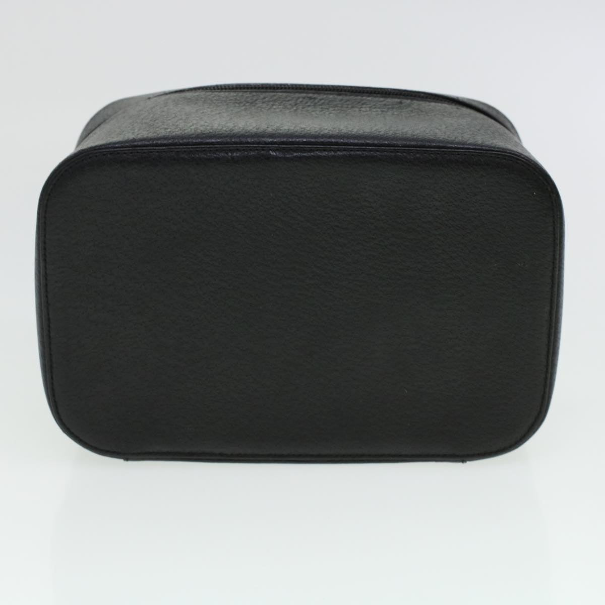 GUCCI Vanity Cosmetic Pouch Leather Black 039.1705.0710 Auth bs5804