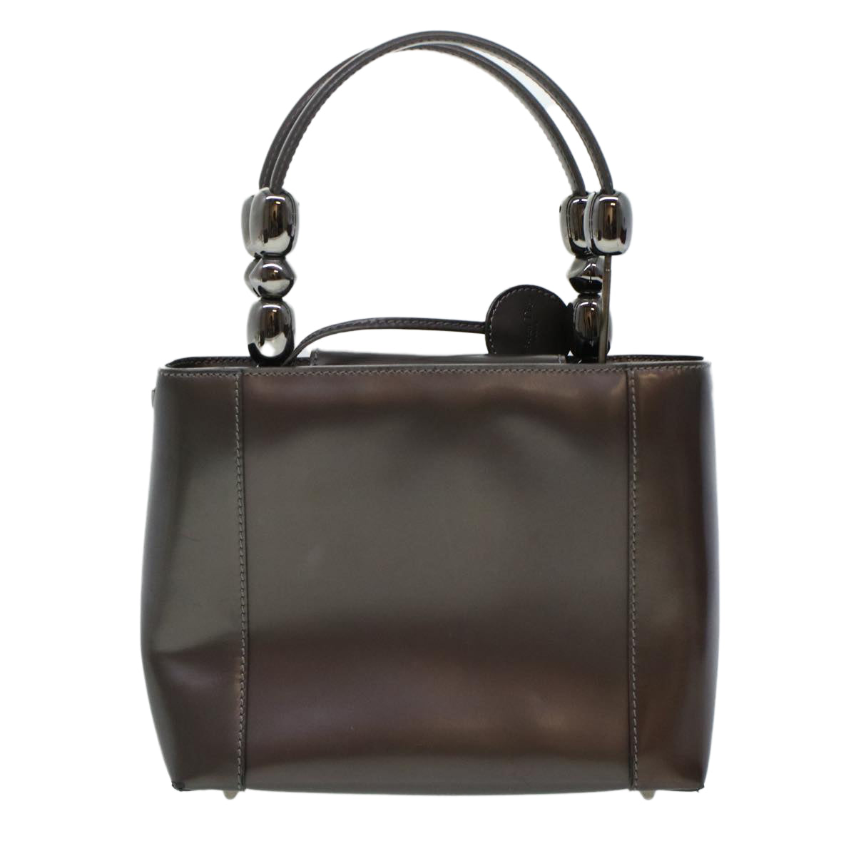 Miu Miu Dior Honeycomb Canvas Shoulder Bag Leather 3Set Black Brown Auth bs5814 - 0