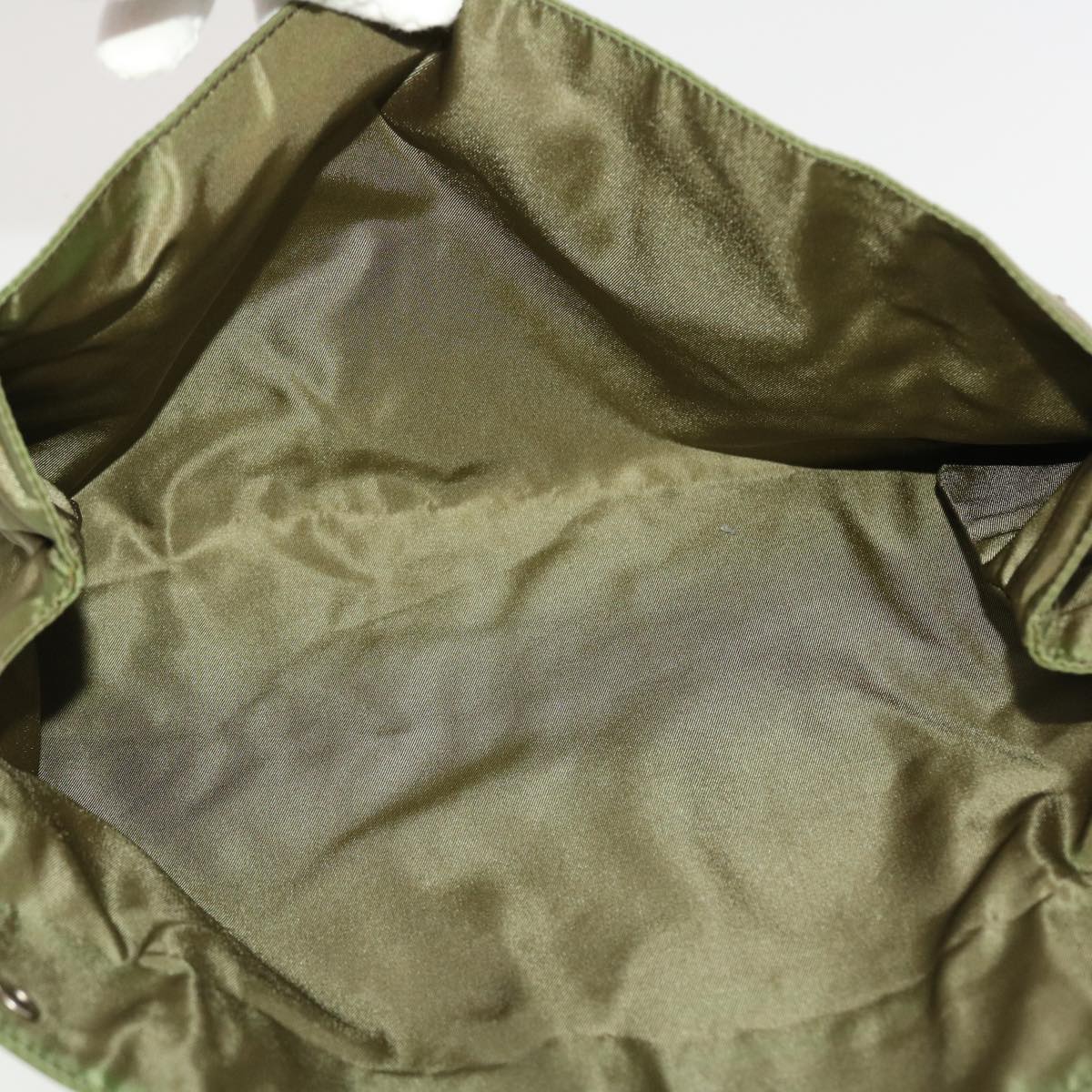 PRADA Shoulder Bag Nylon 2way Khaki Auth bs5816