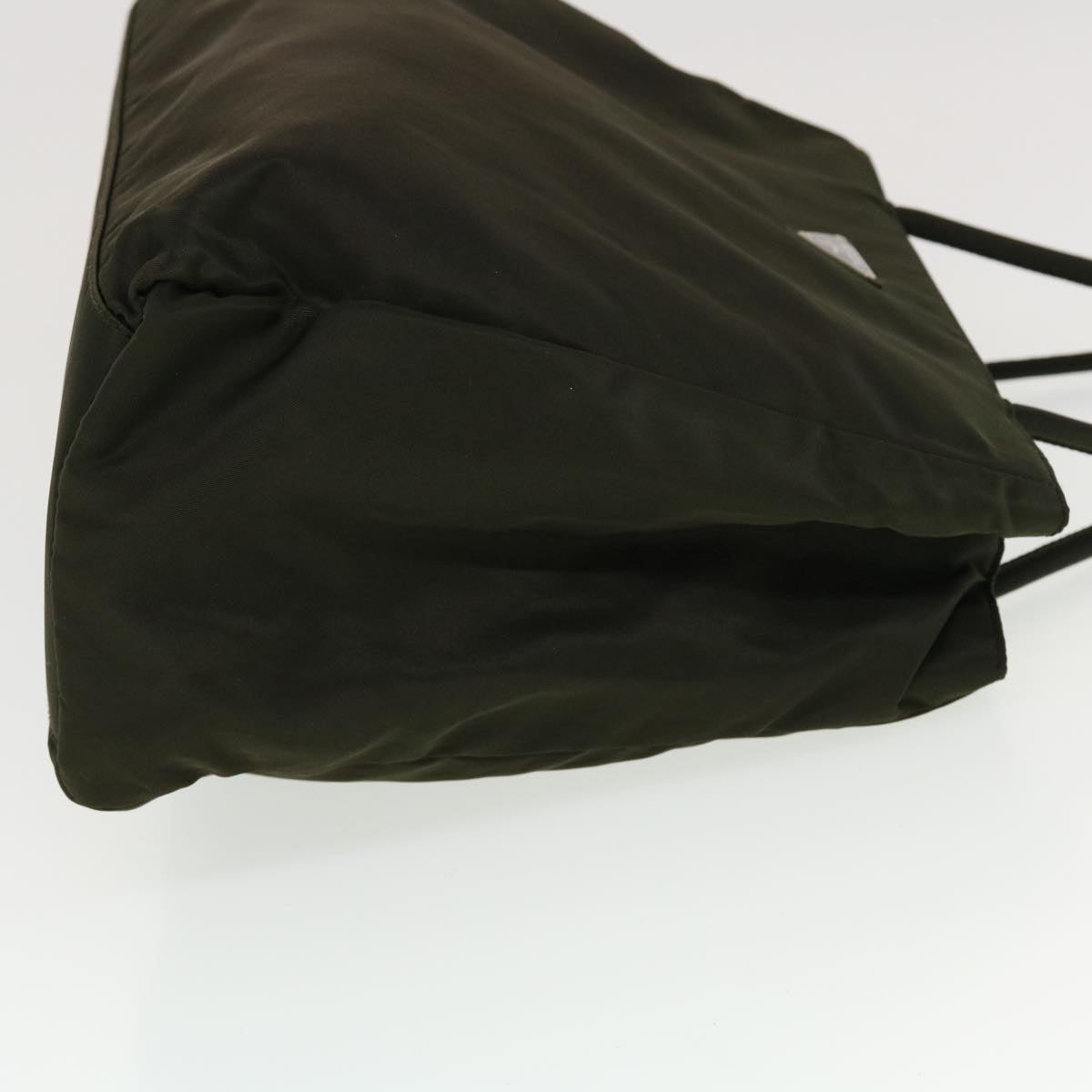 PRADA Tote Bag Nylon Khaki Auth bs5843