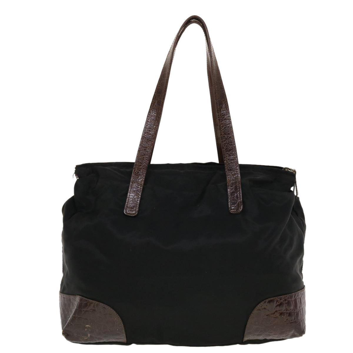 PRADA Tote Bag Nylon Black Auth bs5846 - 0