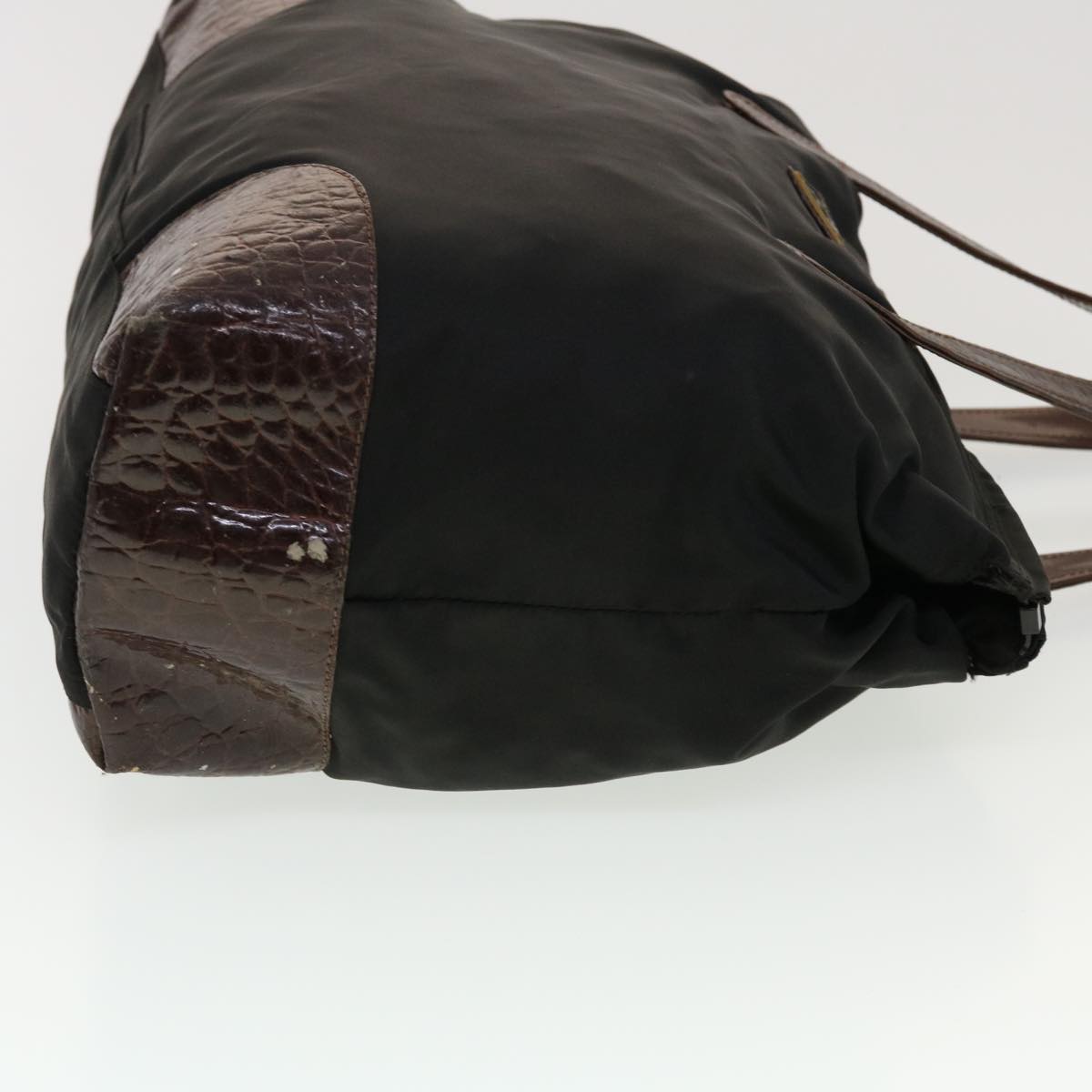 PRADA Tote Bag Nylon Black Auth bs5846