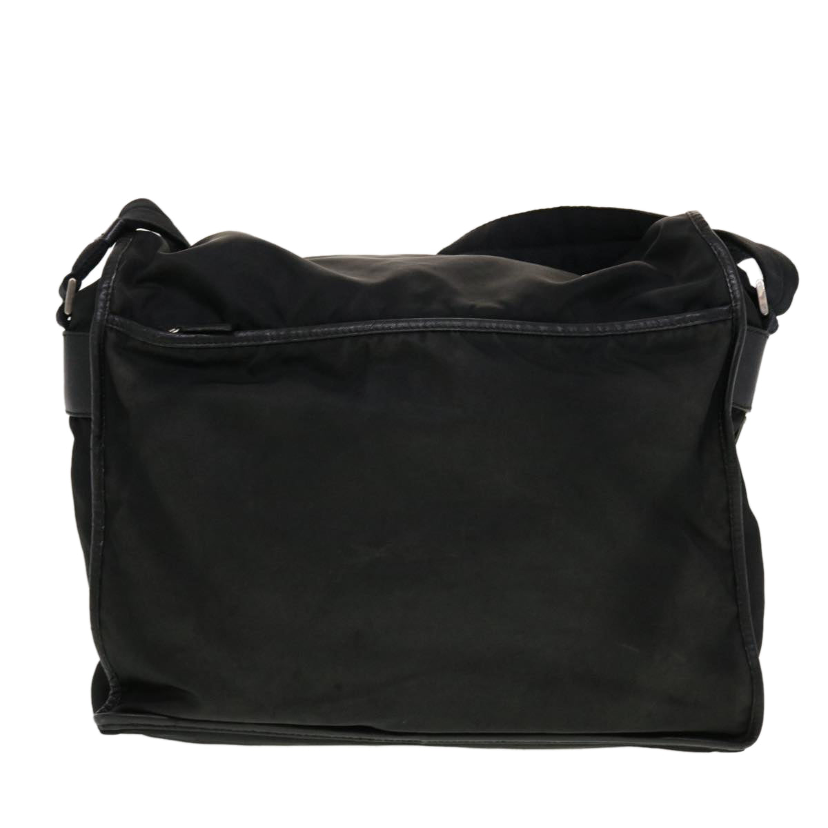 PRADA Shoulder Bag Nylon Black Auth bs5865
