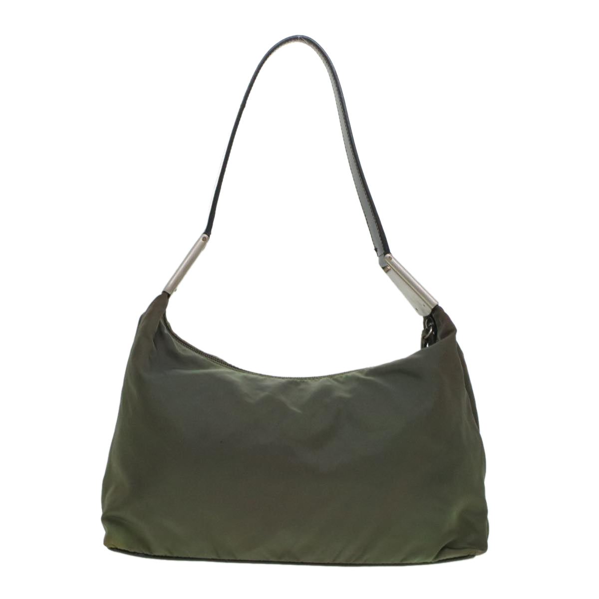 PRADA Shoulder Bag Nylon Khaki Auth bs5883 - 0