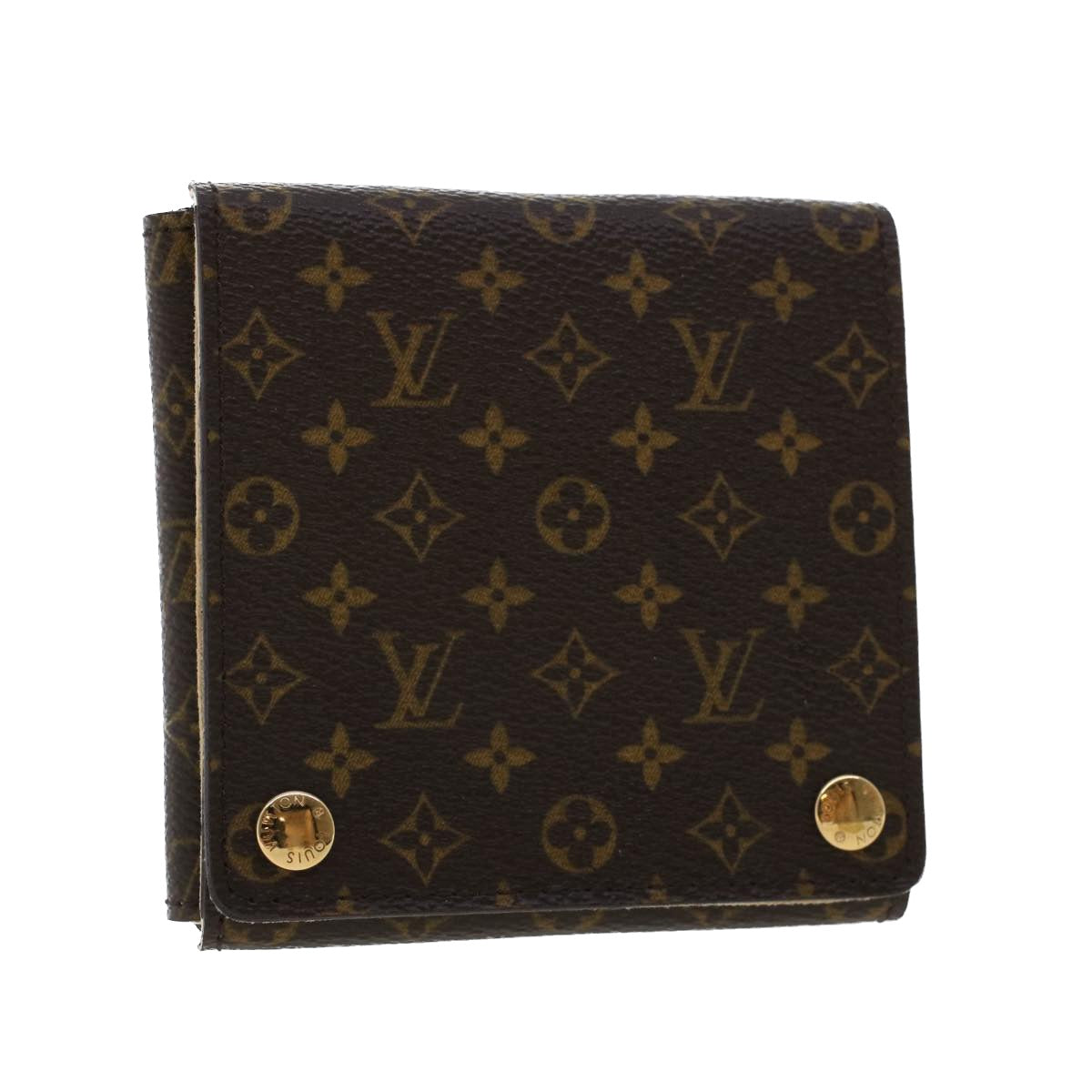 LOUIS VUITTON Monogram Jewelry Case Accessory Case LV Auth bs5897