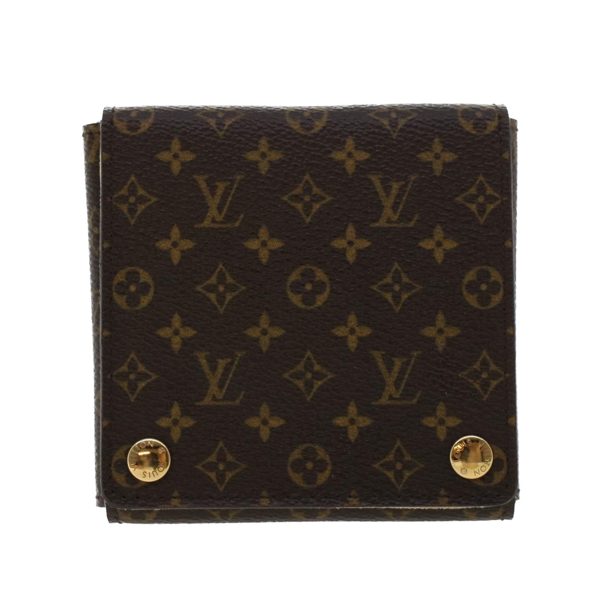 LOUIS VUITTON Monogram Jewelry Case Accessory Case LV Auth bs5897