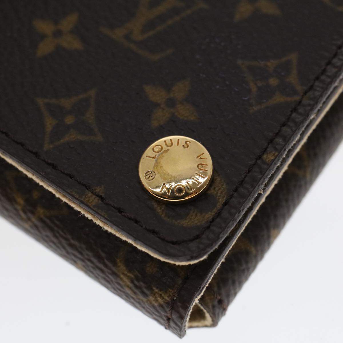 LOUIS VUITTON Monogram Jewelry Case Accessory Case LV Auth bs5897