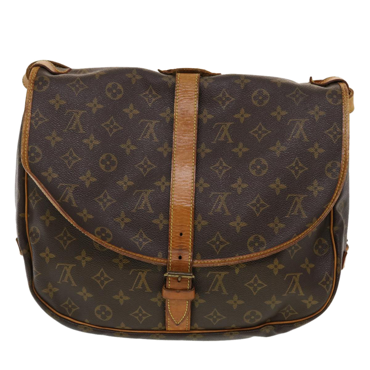 LOUIS VUITTON Monogram Saumur 35 Shoulder Bag M42254 LV Auth bs5936 - 0