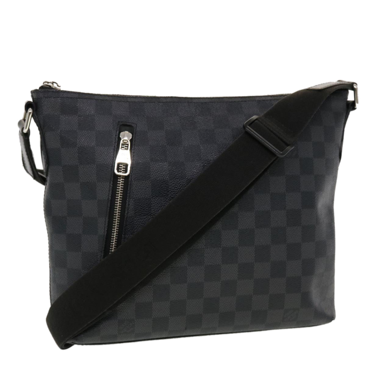 LOUIS VUITTON Damier Graphite Mick MM Shoulder Bag N41106 LV Auth bs5938