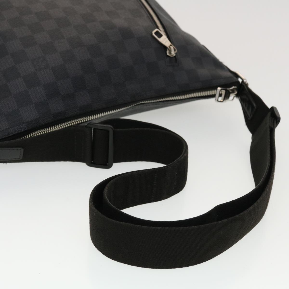 LOUIS VUITTON Damier Graphite Mick MM Shoulder Bag N41106 LV Auth bs5938