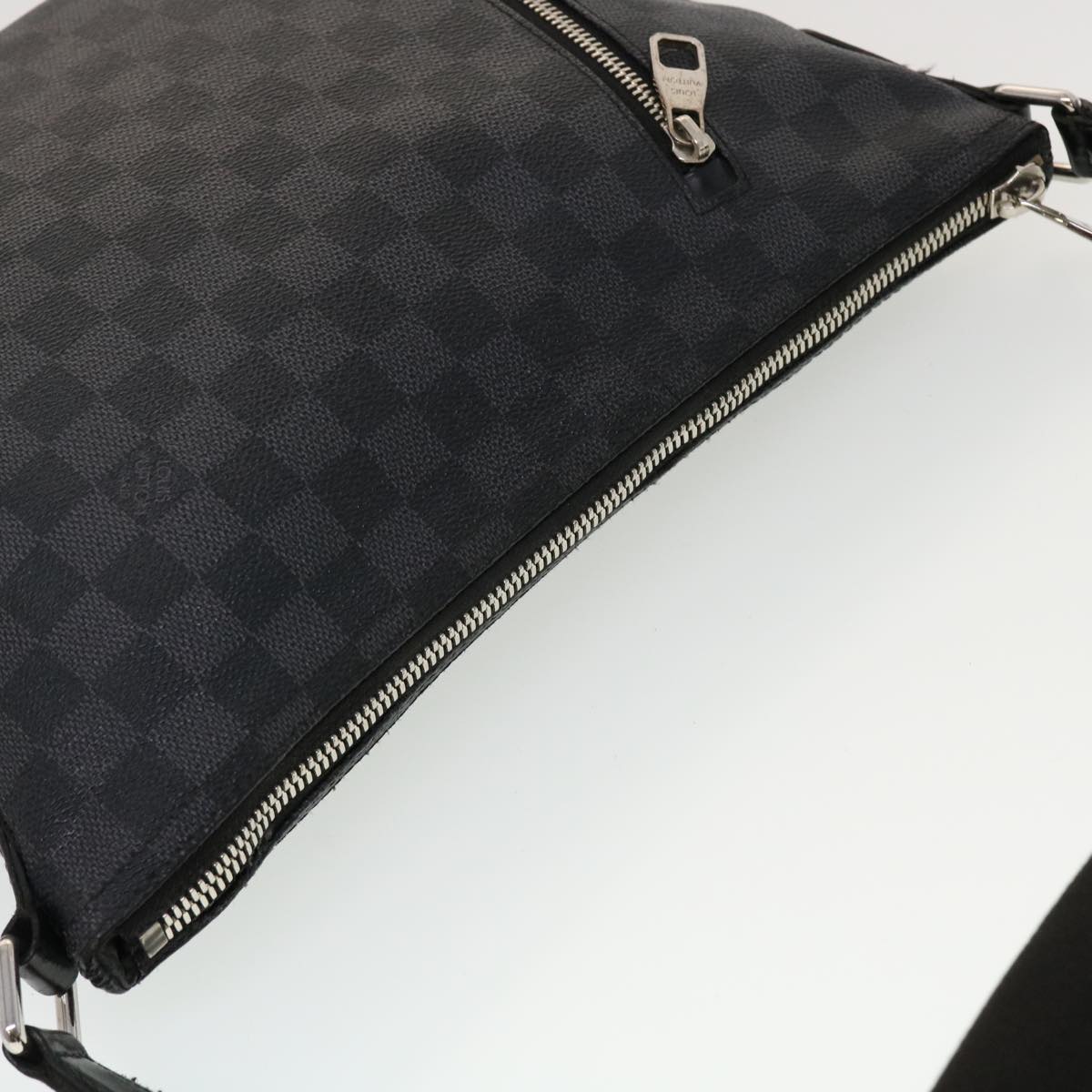 LOUIS VUITTON Damier Graphite Mick MM Shoulder Bag N41106 LV Auth bs5938