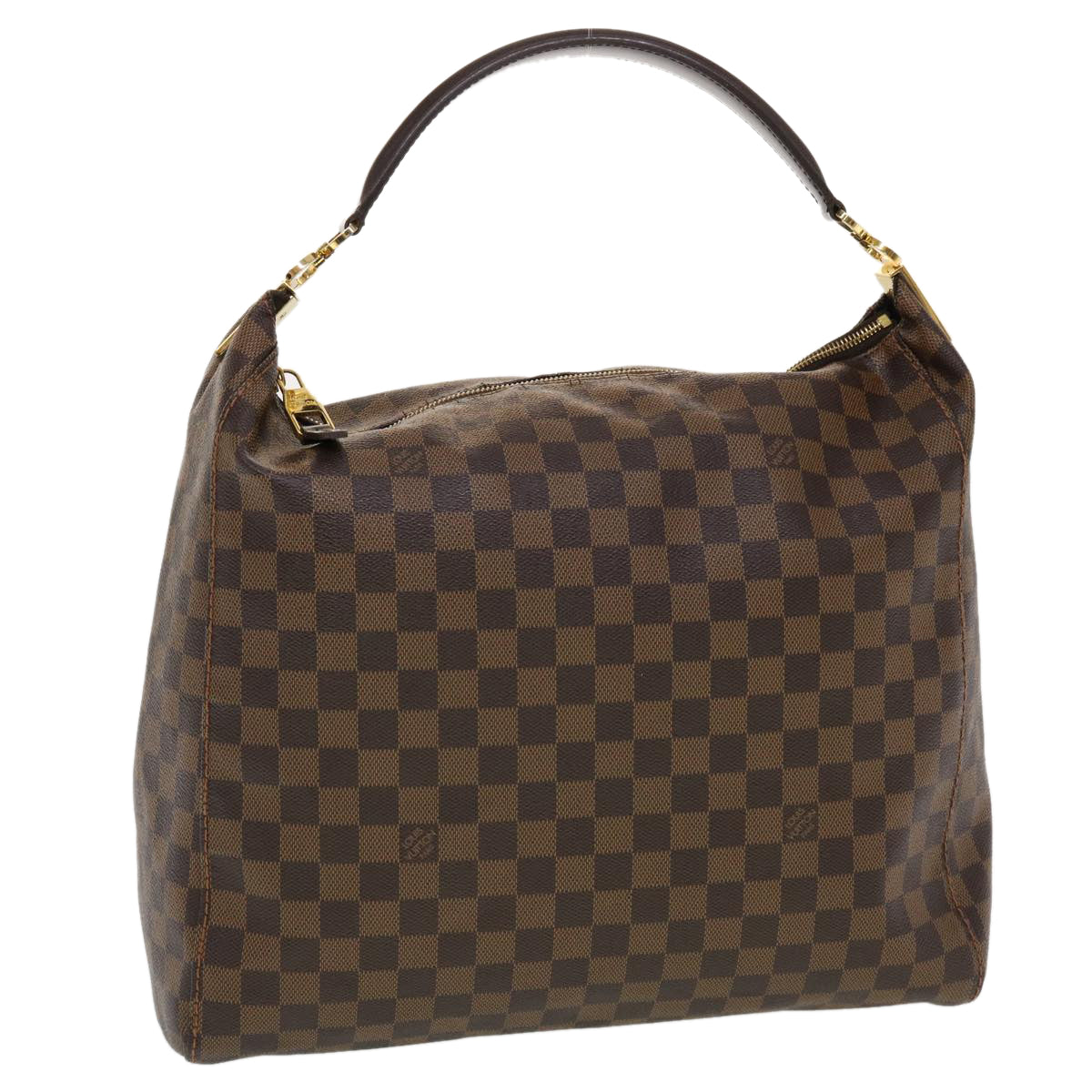 LOUIS VUITTON Damier Ebene Porto Bellow GM Shoulder Bag N41185 LV Auth bs5944