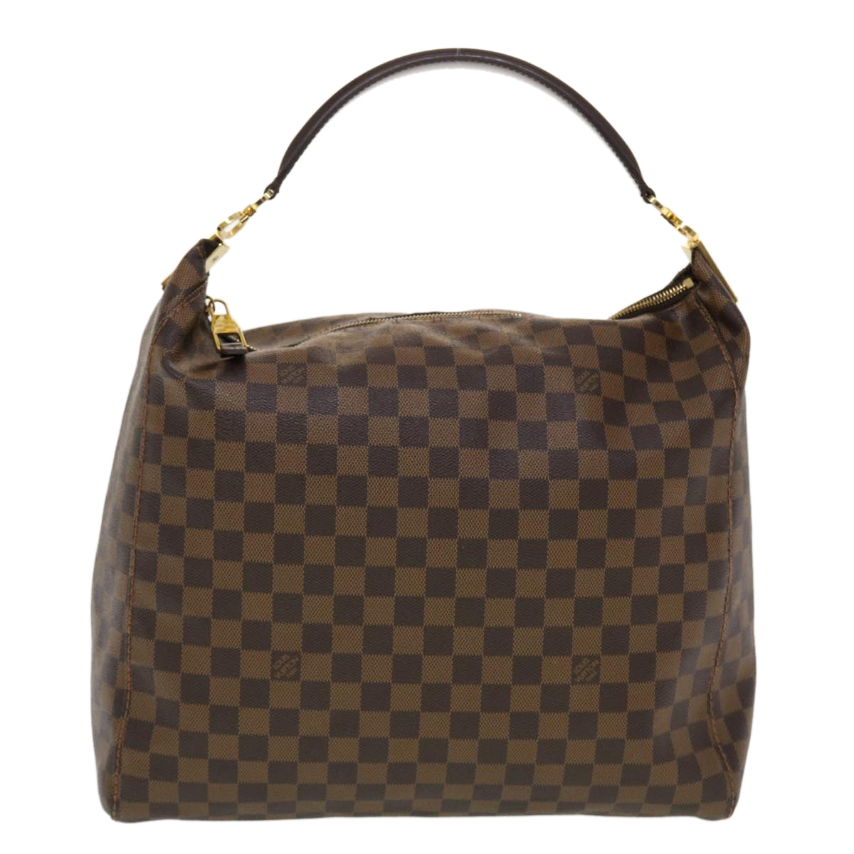 LOUIS VUITTON Damier Ebene Porto Bellow GM Shoulder Bag N41185 LV Auth bs5944