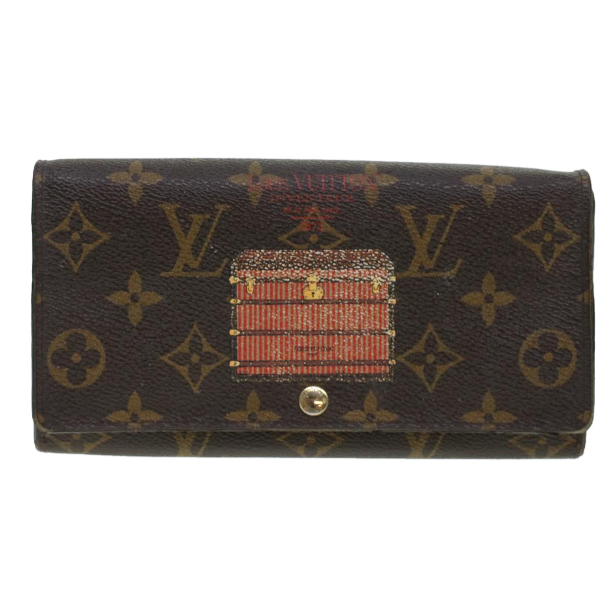 LOUIS VUITTON Monogram Long Wallet 2Set LV Auth bs5965 - 0