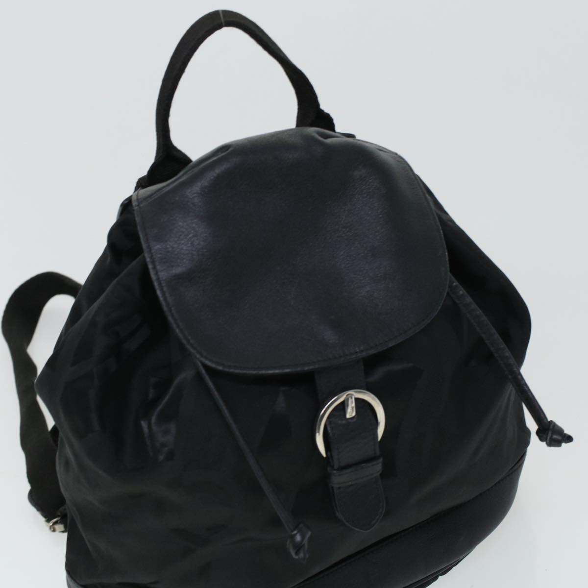 Salvatore Ferragamo Shoulder Bag Nylon Leather 3Set Black Yellow Auth bs5978