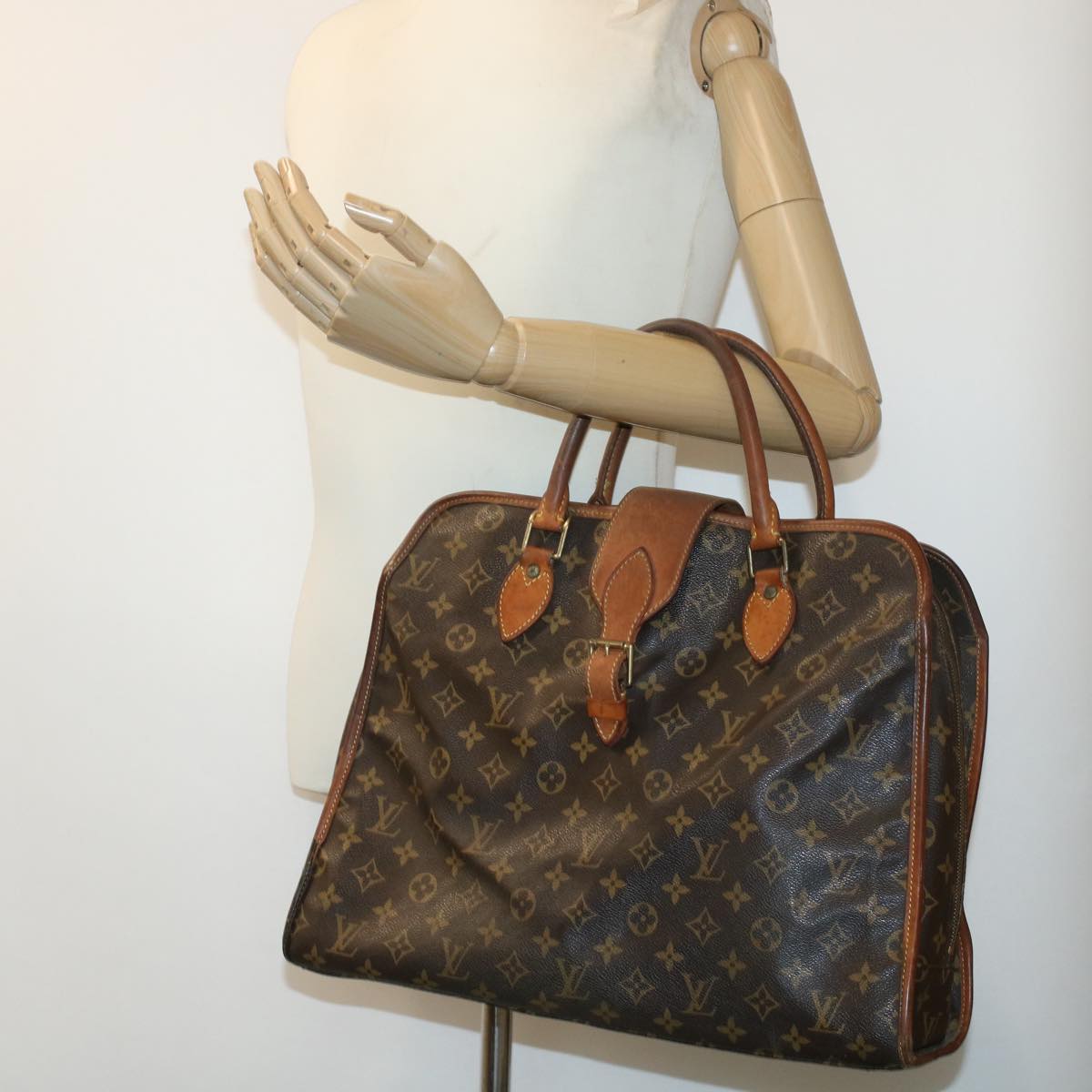 LOUIS VUITTON Monogram Rivoli Hand Bag M53380 LV Auth bs6020