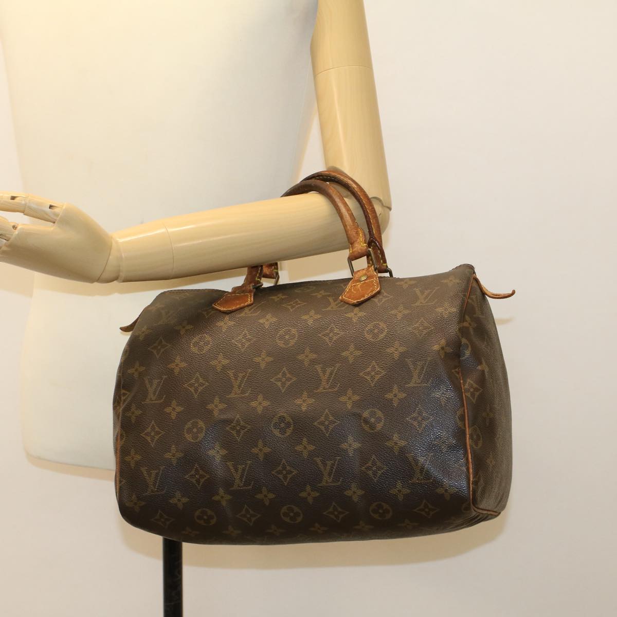 LOUIS VUITTON Monogram Speedy 30 Hand Bag M41526 LV Auth bs6025