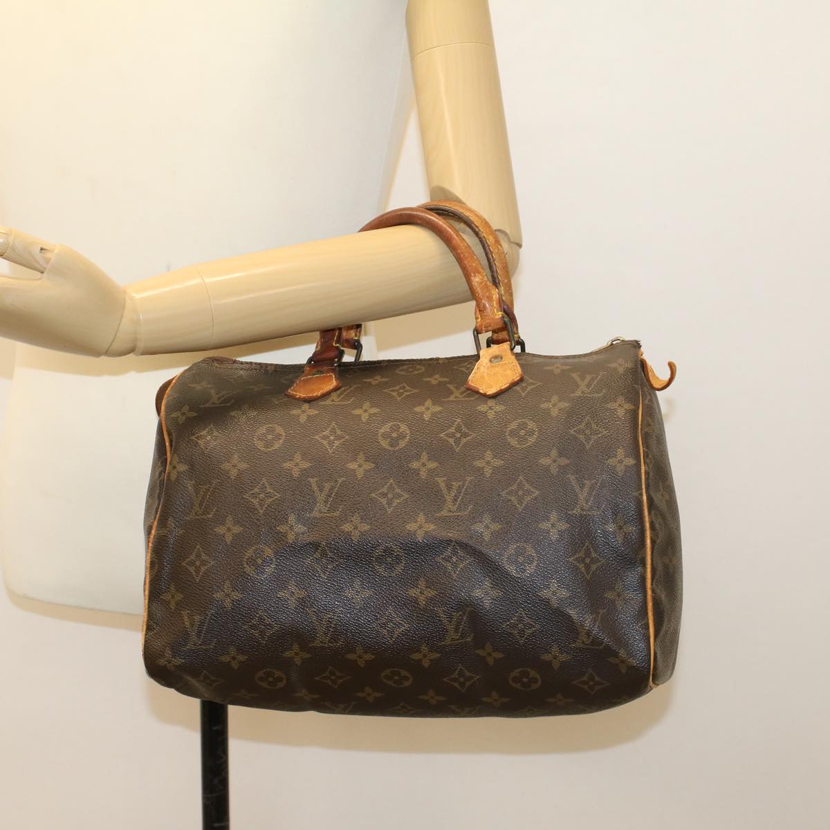 LOUIS VUITTON Monogram Speedy 30 Hand Bag M41526 LV Auth bs6026