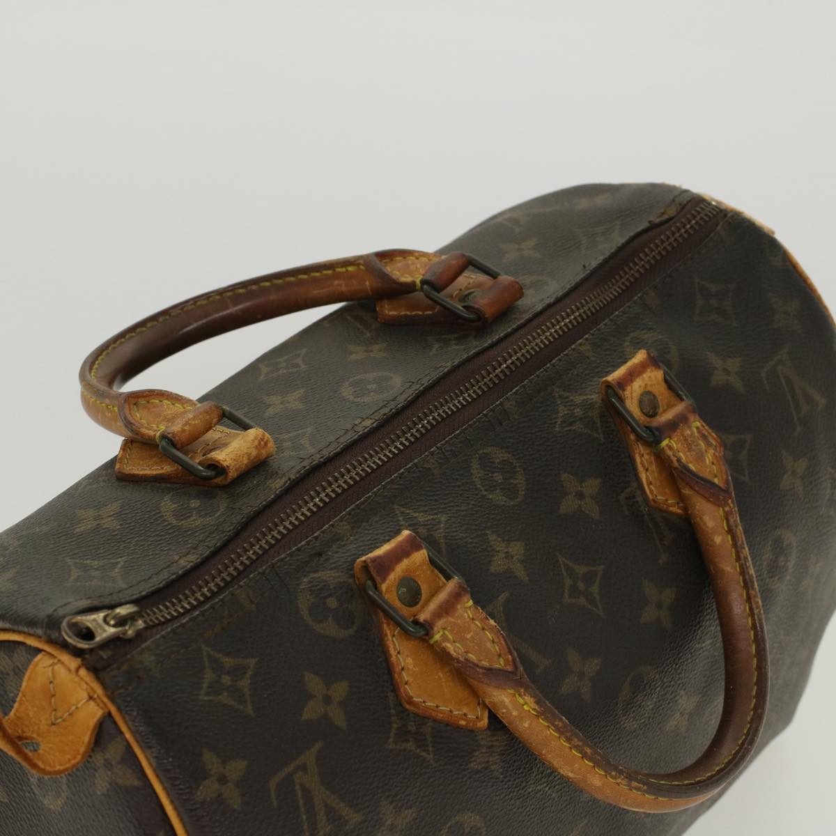 LOUIS VUITTON Monogram Speedy 30 Hand Bag M41526 LV Auth bs6026